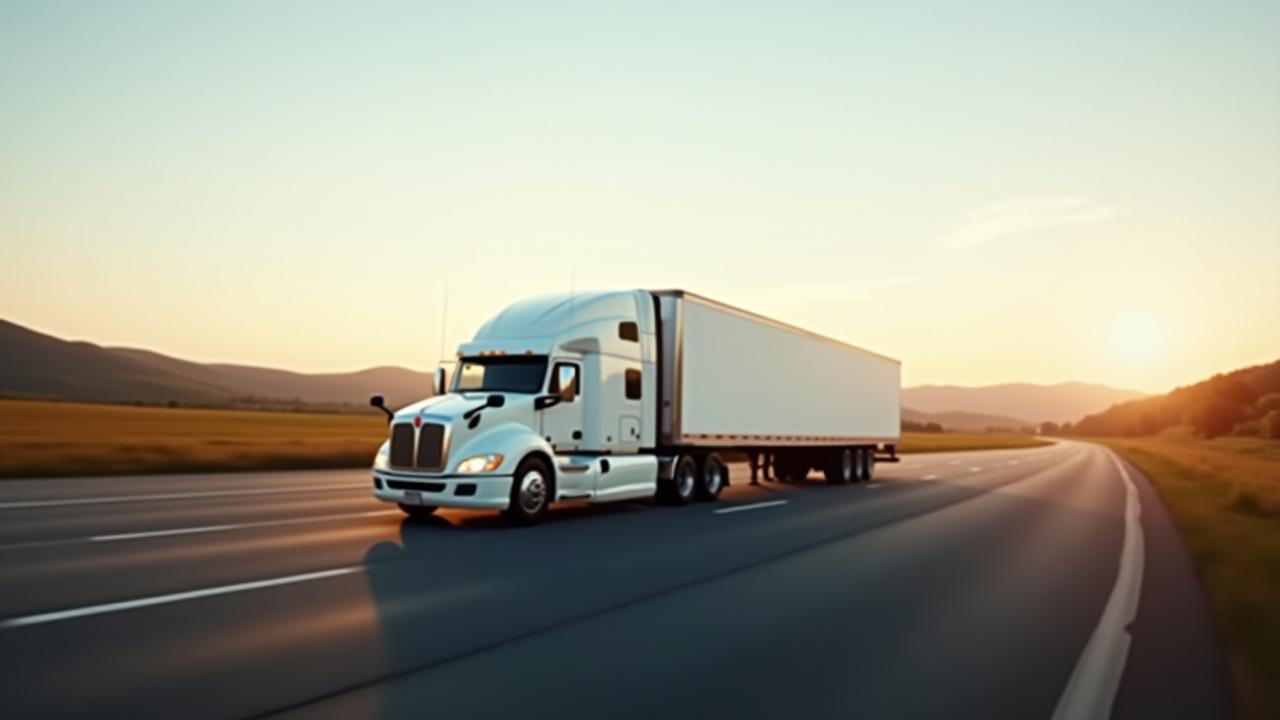 Modern logistics truck representing dedicated transportation services for Protected Path Logistics